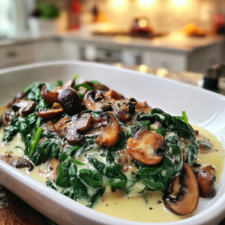 Creamy Spinach and Mushroom Delight
