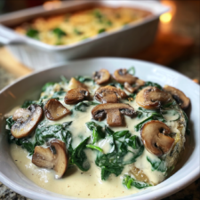 Creamy Spinach and Mushroom Delight