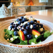 Blueberry Peach Feta Salad