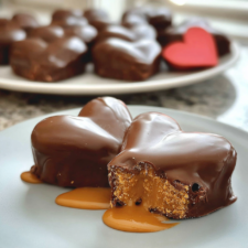 Chocolate Peanut Butter Valentine's Hearts