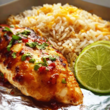 Fiesta Lime Chicken and Rice Foil Packs