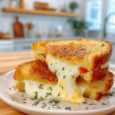 Garlic Bread Grilled Cheese