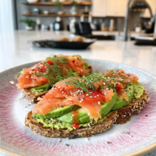 Healthy Salmon Avocado Toast